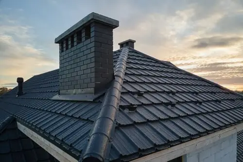 Roof tear-off in progress on a New Jersey home